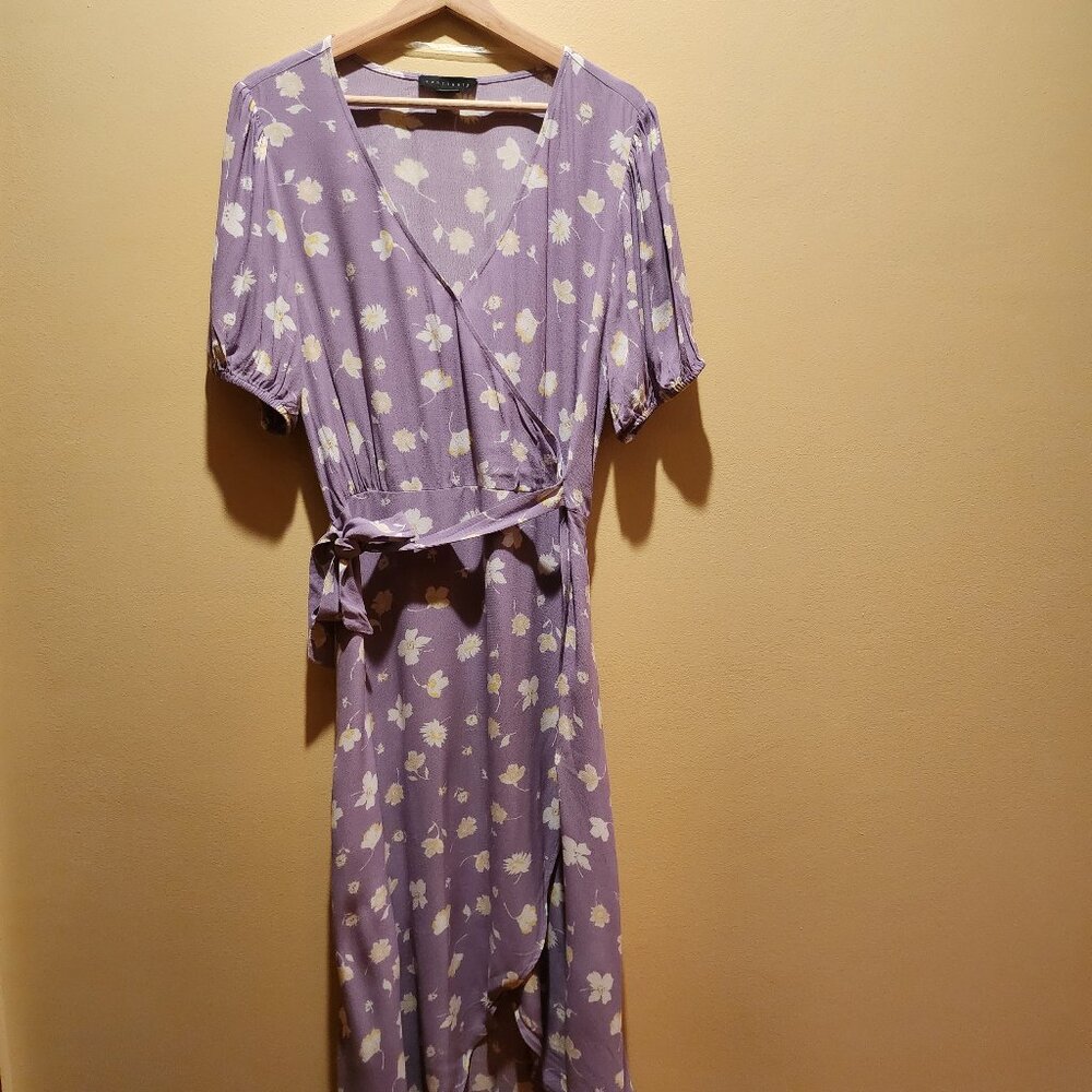 Sanctuary Lavender Floral Wrap Dress | Size 12 | Hard to Find
